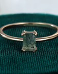 Moss Agate Stone Fine Ring