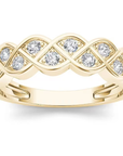 Golden Zirconia Promise Ring