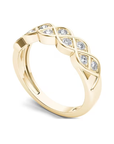 Golden Zirconia Promise Ring