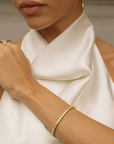Golden Round Crystal Bracelet