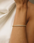 Golden Round Crystal Bracelet