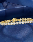 Golden Round Crystal Bracelet