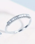 Inlaid Fine Zirconia Gold Ring