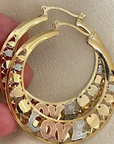 Boho Golden Large Hoop Earrings