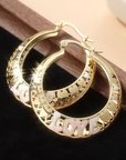 Boho Golden Large Hoop Earrings