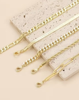 Gold Elegant Tennis Ball Chain Bracelet