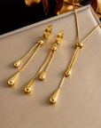 Golden Jewelry Dangle Set