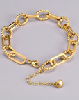 Vintage Twist Chain Gold Bracelet