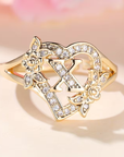 Golden Luxury Adjustable Cuff Ring