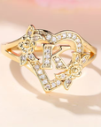 Golden Luxury Adjustable Cuff Ring
