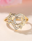 Golden Luxury Adjustable Cuff Ring