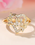 Golden Luxury Adjustable Cuff Ring