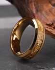 Golden Tungsten Ring