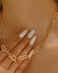 Clip Chain Gold Necklace