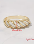 Crystal Minimalist Gold Ring