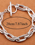Clip Chain Silver Bracelet