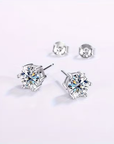Stud Gold Zirconia Earrings