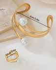 Luxury Gold Pearl Set