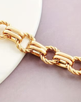 Golden Chain Braided Bracelet