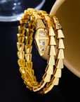 Snake Punk Gold Bracelet