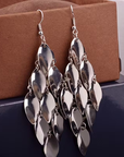 Vintage Boho Golden Leaf Dangle Earrings