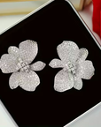 Elegant Flower Stud Earrings