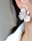 Elegant Flower Stud Earrings