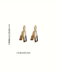 Dangling Geometric Square Earrings