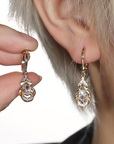 Large Teardrop Crystal Earrings