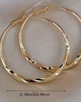 Large Hoop Gold Earrings