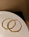 Large Hoop Gold Earrings