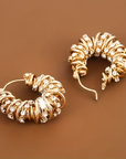 Temper Flower Roll Earrings