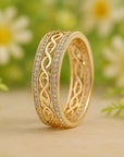 Bright Hollow Gold Ring