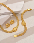 Golden Shell Mesh Jewelry