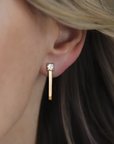 Elegant Gold Crystal Earrings