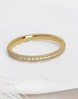 Slim Gold Zirconia Band Ring