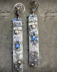 Blue Stone Handmade Earrings