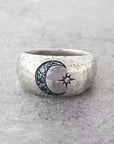 Star Moon Ring