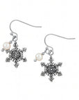 Snowflake Pearl Earrings