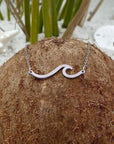 Silver Sea Wave Necklace