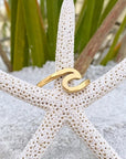 Gold Sea Wave Ring