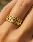 Fern Trail Gold Ring