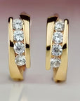 Channel-Set Earrings