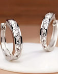 Flame-Shape Silver Earrings