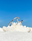 Silver Sea Wave Ring