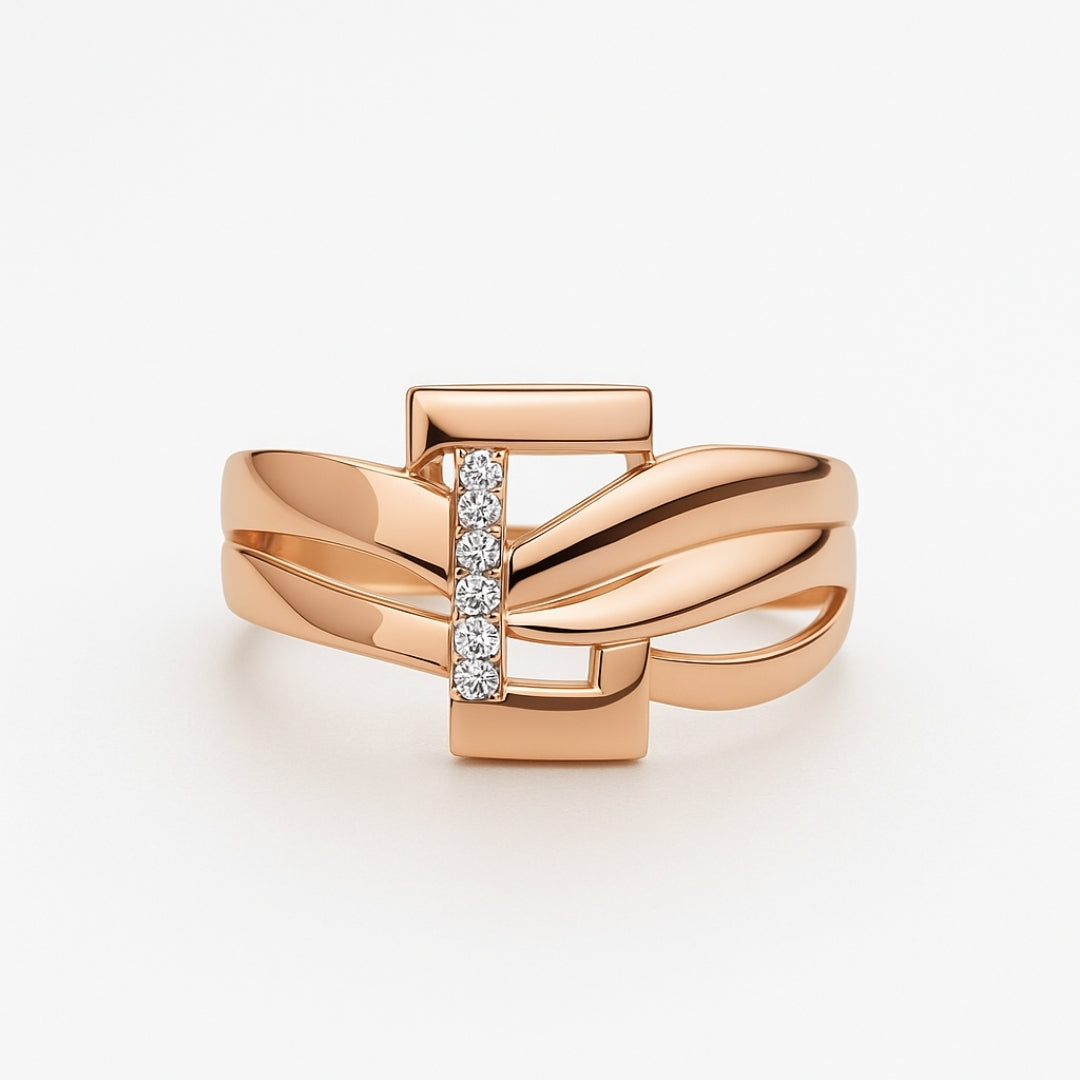 Rose Crystal Ring