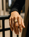 Vintage Pearl Gold Ring