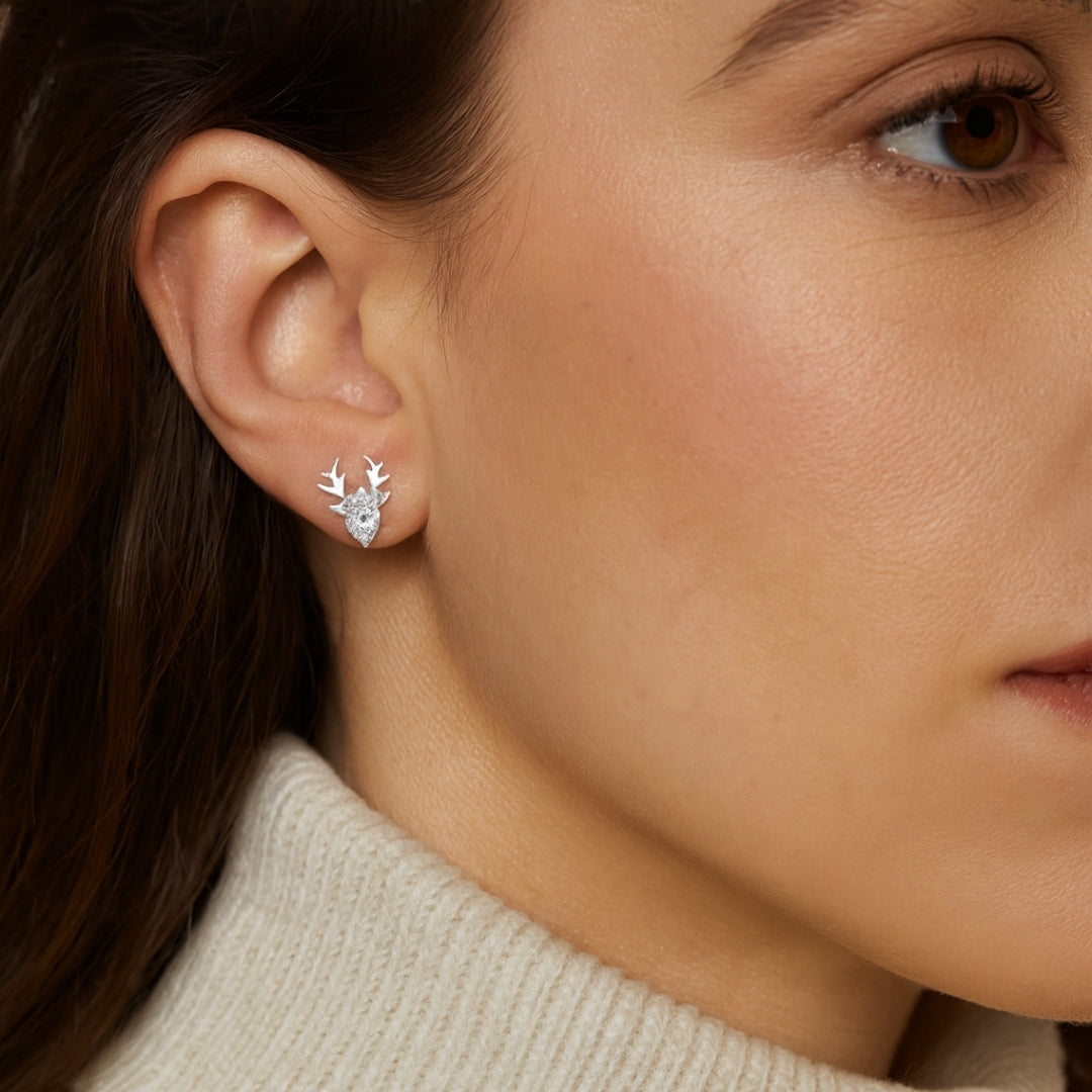 Christmas Silver Earrings