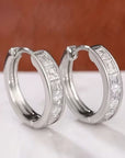 Flame-Shape Silver Earrings