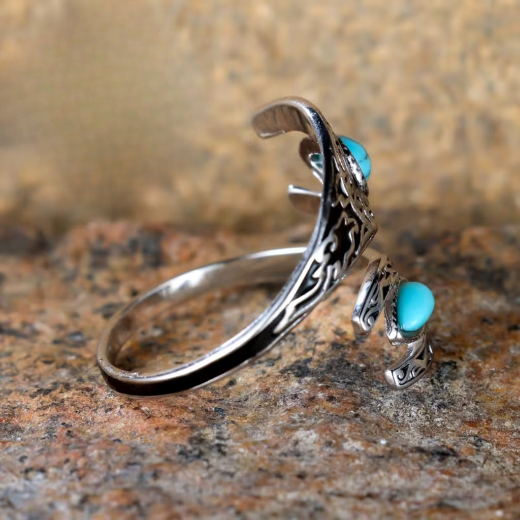 Turquoise Western Spoon Ring